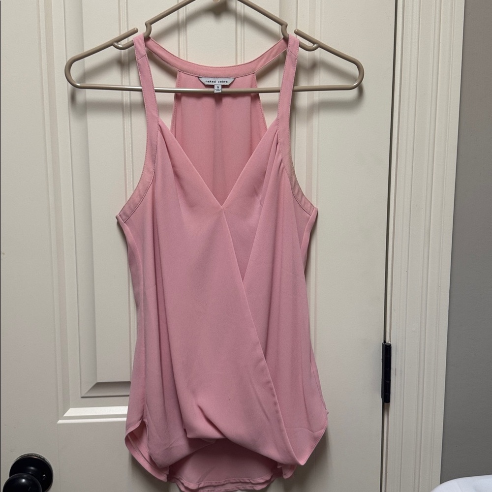 Pink Sleeveless Blouse
